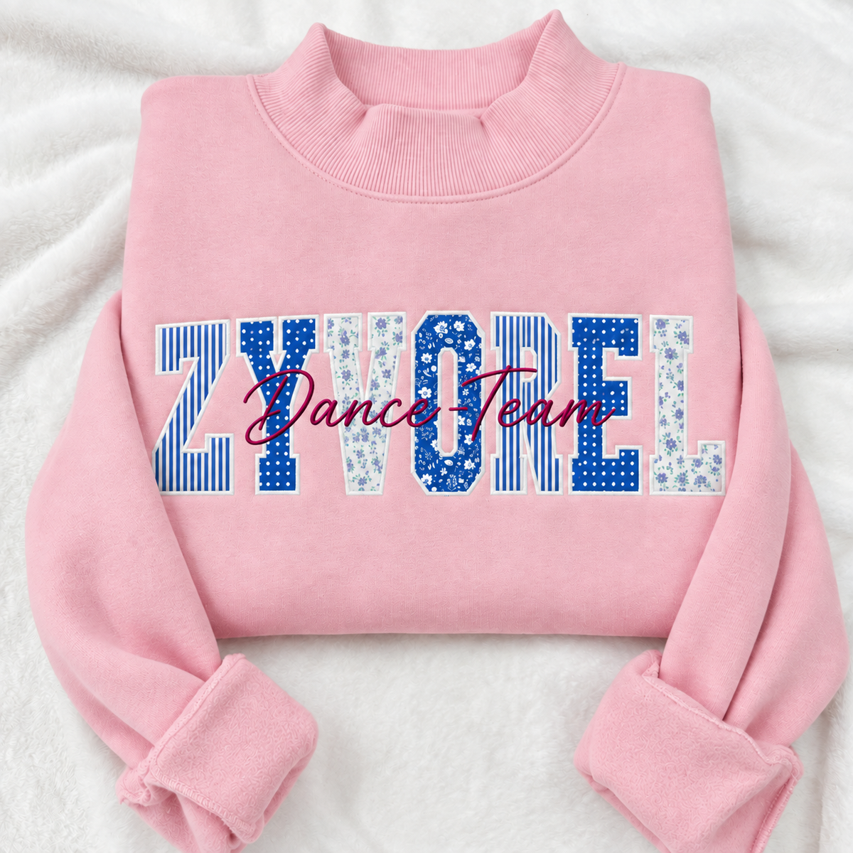 Personalized Team Name Appliqué Crewneck - Dance Team Gift