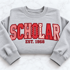 Personalized University Name Appliqué Sweatshirt - Custom Established Year College Crewneck