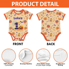 Personalized Norway Baby Bodysuit, Custom Name Number Soccer Onesie, World Cup 2026 Football Baby Outfit, Norway Fan Gift