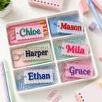 Personalized Kids Name Tag Custom School Bag Tag Backpack Keychain Lunch Box Name Label Back To School Gift Acrylic 3D Nameplate Bag Charm