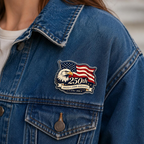 America 250th Anniversary Acrylic Pin, Patriotic Eagle Flag Brooch, 1776 2026 USA Commemorative Pin, American Eagle & Statue of Liberty Pin