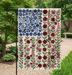 USA Wildflower Flag Decor, Patriotic 1776-2026 Garden Flag, Independence Day Yard Banner, America 250th Celebration Outdoor Decor