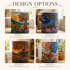 Tree of Life Quilted Laundry Basket