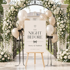 The Night Before Wedding Welcome Sign Rehearsal Dinner Welcome Sign Customizable Welcome to the Night Before Poster Printed