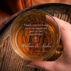 Personalized Officiant Proposal Gift, Groomsmen Whiskey Glass, Wedding Party Favors for Men, Custom Officiant Thank You Gift