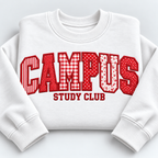 Custom College Appliqué Sweatshirt - Personalized University Name & Club Crewneck