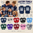 Personalized Family Football Jersey - Custom Team Name, Player Name & Number