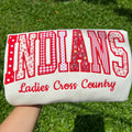Floral Varsity Applique Sweatshirt - Custom College Name