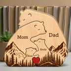 Personalized Bear Family Puzzle design detail