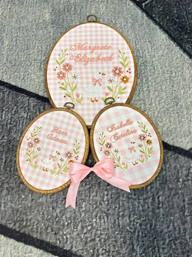 Personalized Baby Name Embroidery Hoop for baby name decor