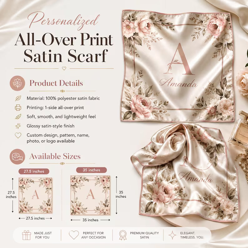 Colombian Heritage Satin Scarf for hair accessories