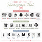 Personalized Classic Monogram Pillow - Scalloped Linen Cushion