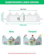 Personalized Birthday Crown decorative detail