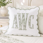 Personalized Monogram Pillow Cover for nursery decor