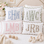 Personalized Monogram Pillow Cover display detail