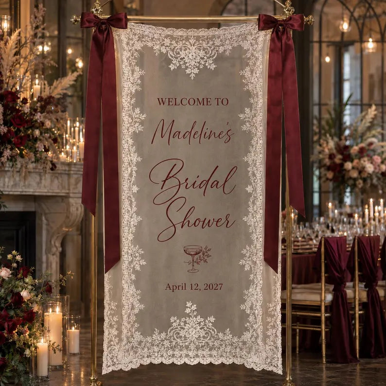 Personalized Wedding Welcome Sign for reception entrances