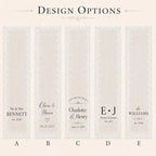 Personalized Wedding Table Runner for sweetheart tables