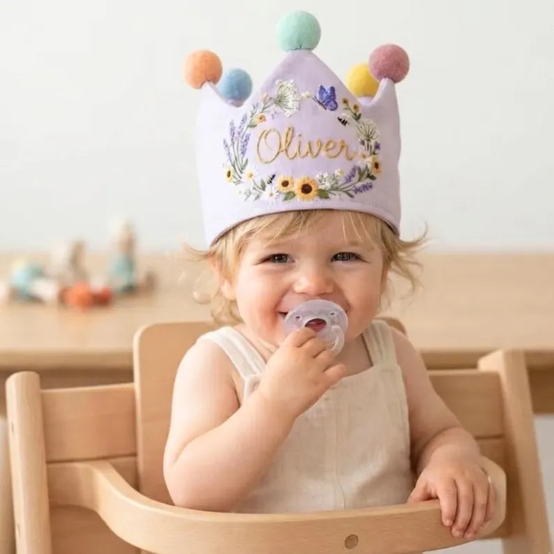 Personalized Birthday Crown design detail
