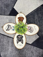 Personalized Baby Name Embroidery Hoop design detail