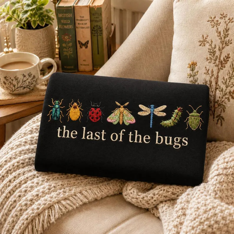Last of the Bugs Embroidered Shirt for nature lovers