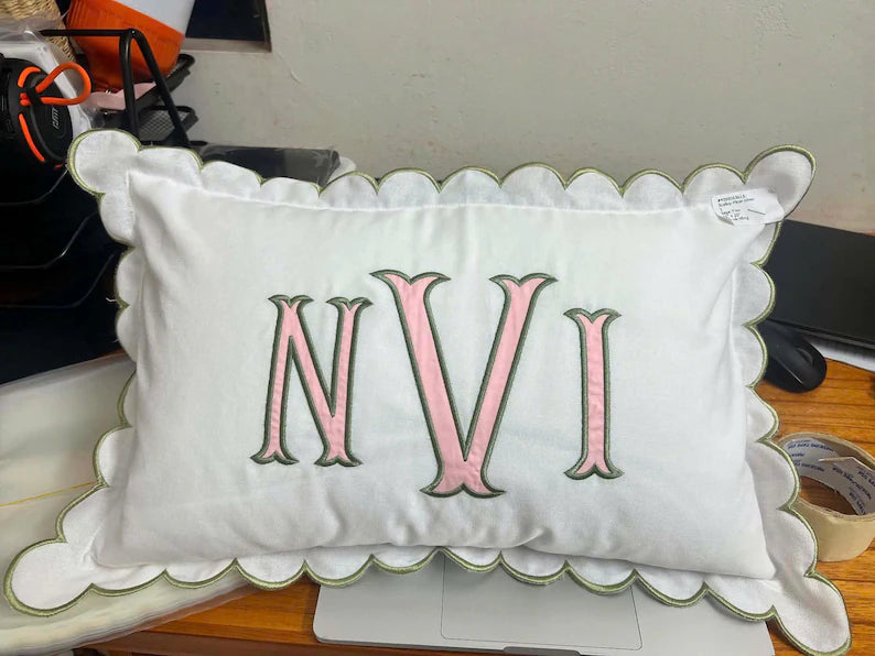 Personalized Monogram Pillow Cover for housewarming accents