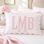 Personalized Monogram Pillow Cover detail