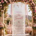 Personalized Wedding Welcome Sign detail