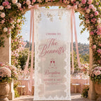 Personalized Wedding Welcome Sign detail