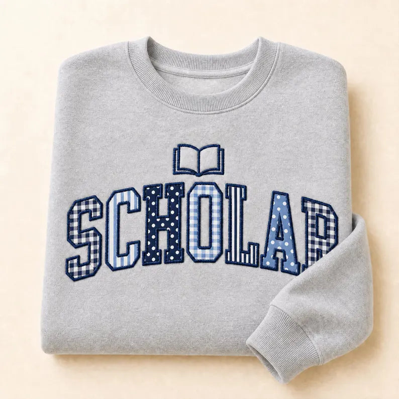 Custom Word Applique Sweatshirt for graduation gifting