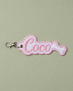 Personalized Embroidered Name Keychain - Custom Backpack Bag Tag