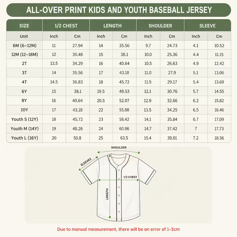 Custom Kids Pinstripe Baseball Jersey - Personalized Name & Number