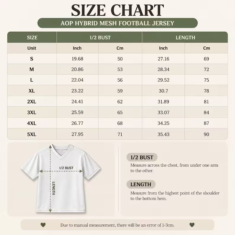 Custom Two-Tone Football Jersey - Personalized Split Color Name & Number Shirt