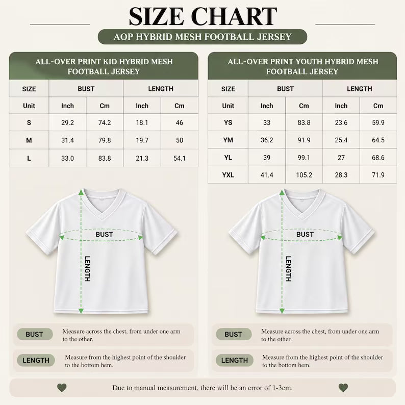 Custom Two-Tone Football Jersey - Personalized Split Color Name & Number Shirt
