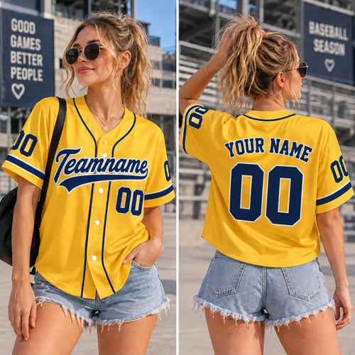 Custom Baseball Jersey with Name & Number - Personalized Softball Team Shirt