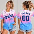 Custom Ombre Baseball Jersey - Personalized Team Name & Number