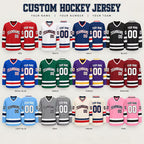 Personalized Hockey Team Jersey - Custom Player Name & Number Shirt
