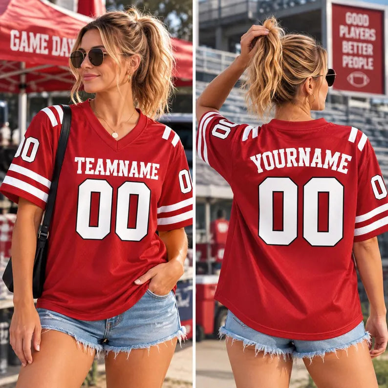 Personalized Family Football Jersey - Custom Team Name, Player Name & Number