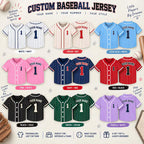 Custom Navy Pinstripe Baseball Jersey - Personalized Name & Number