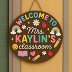 Personalized Pencil Teacher Door Sign for classroom door decor
