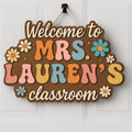 Personalized Classroom Door Sign with custom name
