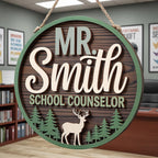Personalized School Counselor Sign with custom name