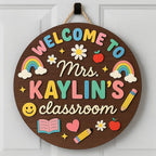 Personalized Pencil Teacher Door Sign
