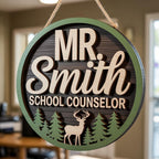 Personalized School Counselor Sign alternate product view