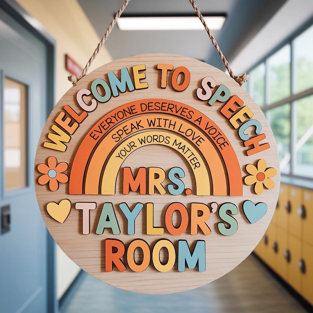 Custom Speech Pathologist Door Sign