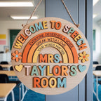 Custom Speech Pathologist Door Sign display detail