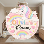 Personalized Unicorn Name Sign for kids room decor