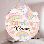 Personalized Unicorn Name Sign design detail