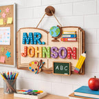 Personalized 3D Teacher Sign with custom name