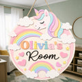 Personalized Unicorn Name Sign detail