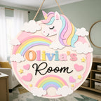 Personalized Unicorn Name Sign detail
